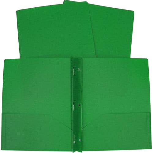 3Prong Poly Folder, Available in Multiple Colors