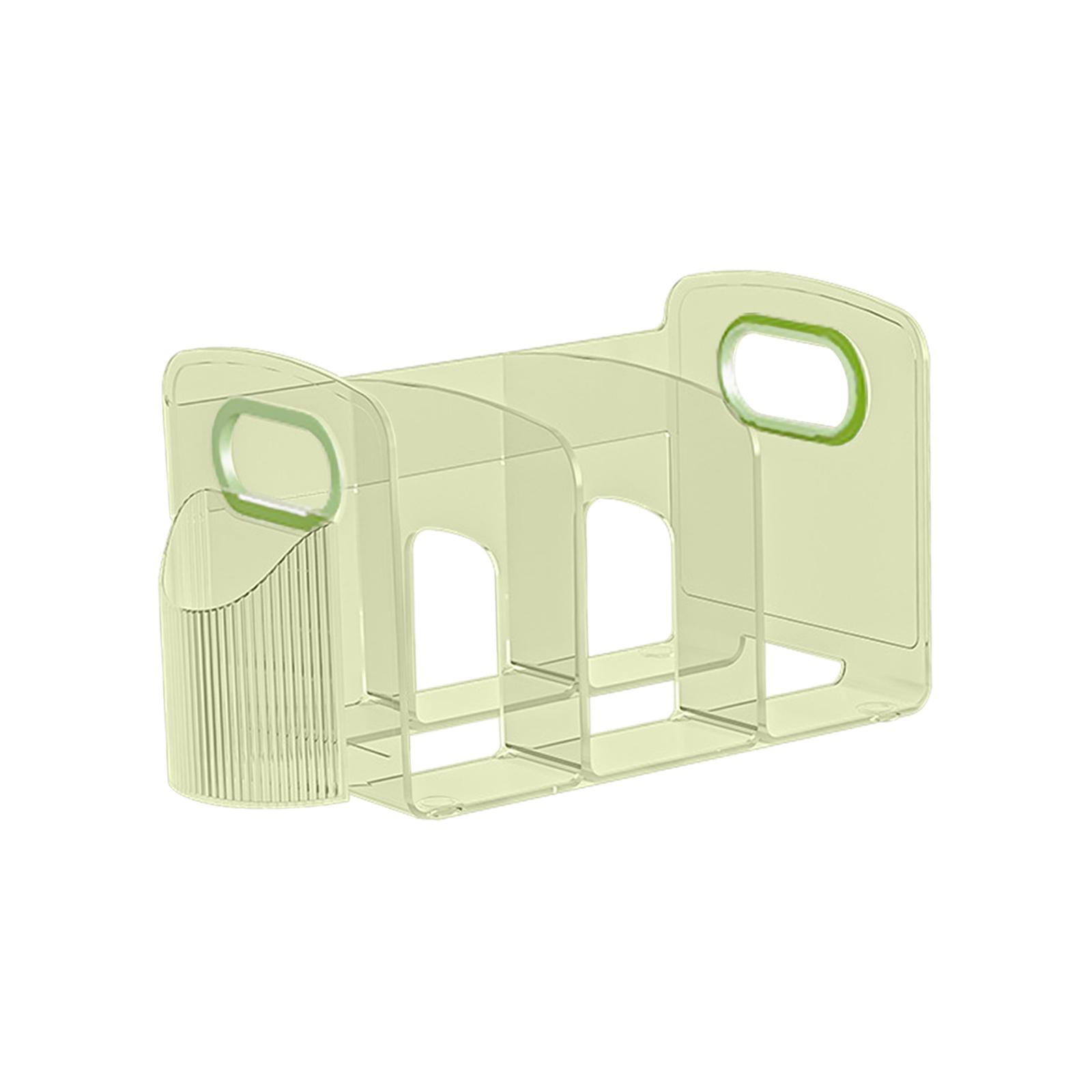 Tachiuwa File Holder Magazine Holder Divider Shelf Bookcase Purse Organizer File Folder Rack Desk Organizer for Home Classroom Desktop 28cmx14cmx15cm