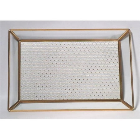 

Jiallo 35877 Coco Border Tray Gold