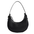thumbnail image 1 of Nuevo bolso de hombro de moda con textura de tendencia, bolso para axila, adecuado para bolso de hombro de PU para mujer, negro, 1 of 6
