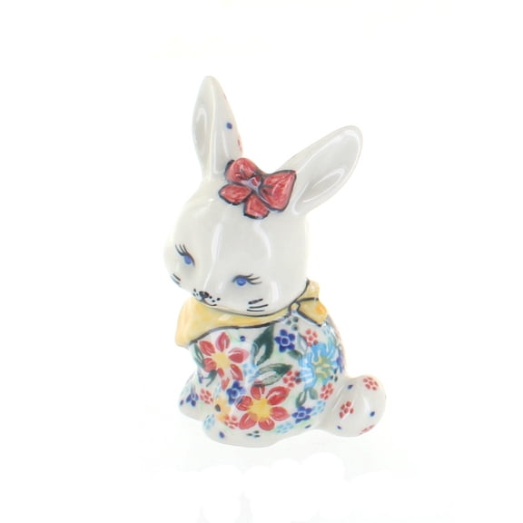 Blue Rose Polish Pottery Tara Small Rabbit