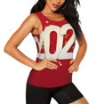 thumbnail image 2 of Balery Happy New 2025 Year Camiseta sin mangas estampada ligera para mujer, tops de entrenamiento sin mangas, camisetas de yoga transpirables de secado rápido.-Medium, 2 of 7