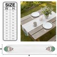 thumbnail image 3 of White Green Pumpkins Fall Table Runner Linen Burlap Table Runner 72 Inches Long Thanksgiving Wooden Botanical Dresser Scarves for Kitchen Island Coffee Dining Room Party Holiday Decoration 16"x72", 3 of 8
