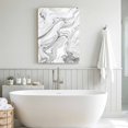 thumbnail image 6 of Canvas Wall Art, White Gray Marble Framed Canvas Prints for Living Room Bedroom, Modern Minimalist Abstract Texture Gallery Wrapped Wall Decor for Home Office, Gifts, 12"x16" Ship Next Day, 6 of 9