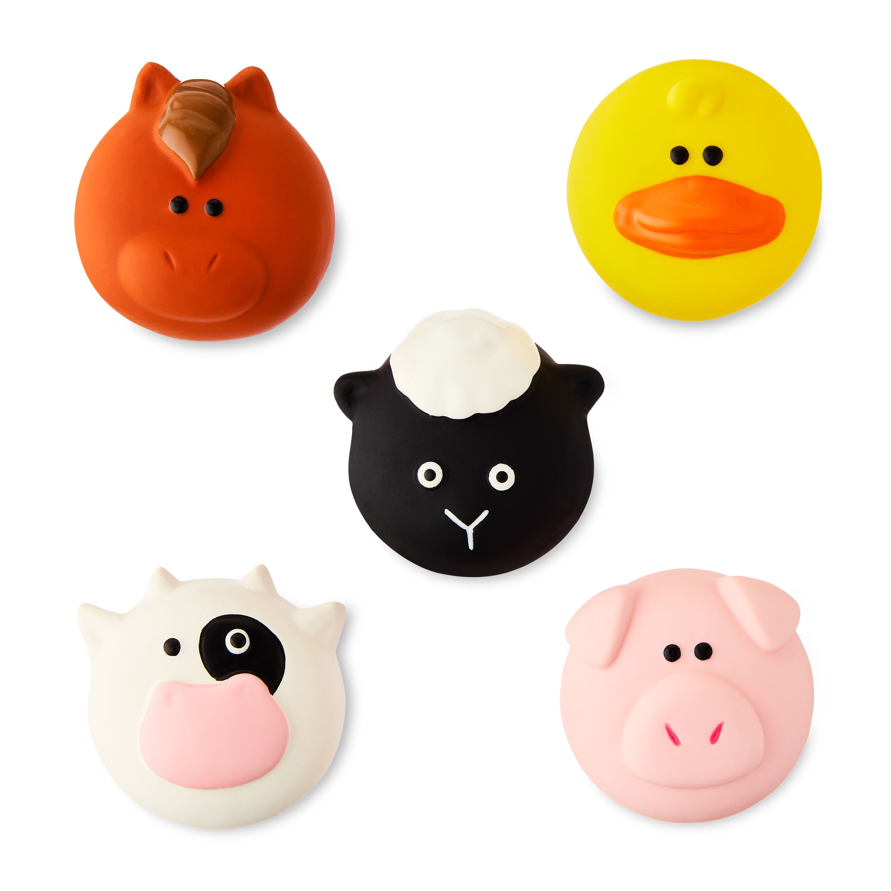 8 pack) Vibrant Life Playful Buddy Red Crab Latex Dog Toy