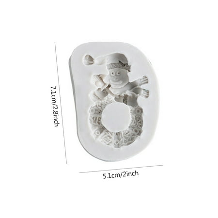 

Buodes Halloween Blow MoldFlexible Silicone Cake Molds Santa Claus Decoration Cookie Mould Candy Chocolate
