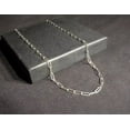 thumbnail image 3 of 925 Sterling Silver 4mm Paperclip Link Chain Necklace, Minimalist 16''-30'' By Oliver & Navy, 3 of 6