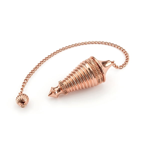 Shreeyantra Copper Metal Pendulum Openable Beautiful Looking Designer Healing Dowsing Reiki Divination Meditation