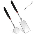 thumbnail image 1 of 2 Pieces Telescoping Inspection Mirror, 360° Swivel Extendable Mechanic Automotive Mirrors Tools, Rectangular Round Mirror on a Stick for Mechanics, Automotive Repair, Contractors, Home Inspection, 1 of 7