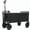 Black, variant on NIGSQJB 220lbs Capacity Collapsible Wagon with All-Terrain Wheels, 3-In-1 Lightweight Utility Camping Wagons Beach Cart with Cup Holders for Garden,Pet Riding,Grocery,Shopping, Black