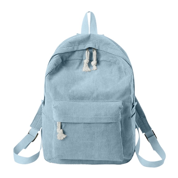 Clossjun Casual School Backpack For Teens Large Corduroy Bookbag Lightweight Laptop Bag High School College Back To School Daypack
