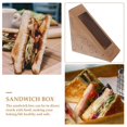 thumbnail image 3 of 100 cajas para envolver postres con ventana, cajas para sándwiches, cajas para empacar sándwiches, 3 of 3