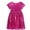Hot Pink, variant on Girls Sequin Dress Party Solid Toddler Baby Princess Dresses Little Girls Short Sleeve Wedding Gown (Silver, 8-9 Years)