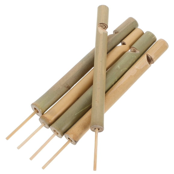 SEWCHICS 5-Pack Beige Bird Whistles for Outdoor Birdwatching, Beginner Friendly, and Easy to Use