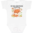 thumbnail image 3 of Inktastic My Big Brother Loves Me Little Fox Boys or Girls Baby Bodysuit, 3 of 5