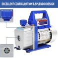 thumbnail image 4 of 3.5 CFM A/C HVAC Vacuum Pump with Oil 110V/60Hz 1/4HP 1/4" Flare for Refrigerant Recharging Auto Repair R410a R134 Rotary Vane Economy Single Stage, 4 of 6