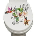 thumbnail image 5 of Birds Flowers Toilet Lid Decal Commode Sticker for Bathroom Decorative Flower Sticker Decoration Public Toilet Sticker, 5 of 8