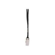 SICURIX U-Clip Lanyard, Black, 1 Each (Quantity)