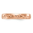 thumbnail image 5 of 14K Rose Gold Ring Band Themed Footprints, 5 of 5