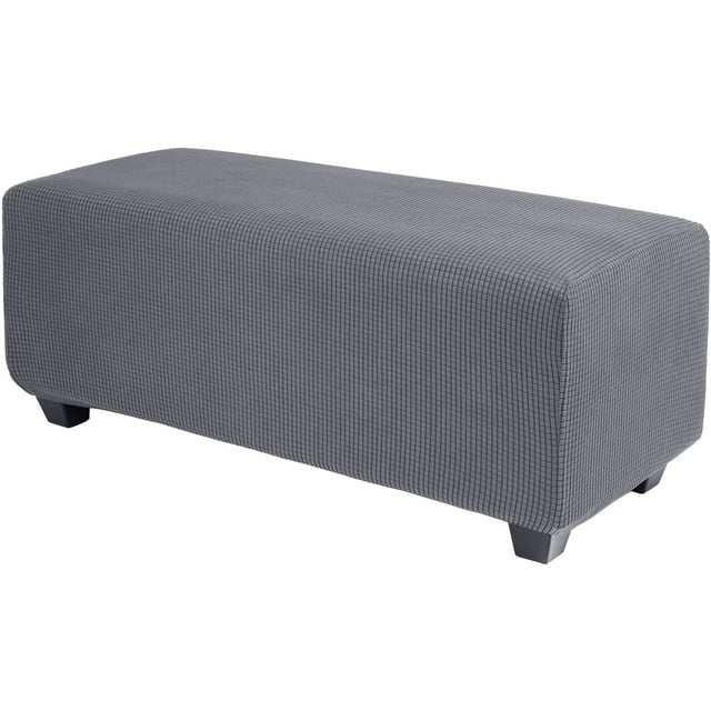 PiccoCasa Housse Extensible pour Pouf Housse de Meuble Gris Foncé Très Grand