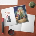 thumbnail image 3 of Merry Christmas Scottish Terrier Santa Hat Xmas Tree Winter Holiday 5x7in Folded Greeting Card Scottie Dog Lover Gifts Single Note Card with Envelope - 01013, 3 of 5