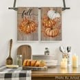 thumbnail image 2 of luyaa Orange Buffalo Plaid Leaves Pumpkin Fall Kitchen Towels Dish Towels, 18x26 Inch Farmhouse Decoration Hand Towels Set of 2, 2 of 6