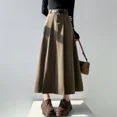 thumbnail image 5 of Falda plisada de alta gama para mujer, falda larga tipo paraguas, diseño de nicho, de moda, para verano de 2024, 5 of 5