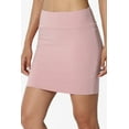 thumbnail image 4 of TheMoogan Women's Basic Stretch Cotton High Waist Double Layer Tube Mini Skirt, 4 of 7