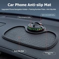 thumbnail image 4 of Multifunction Car Dashboard Organizer Pad, 360 Rotating Phone Mount, Anti-Slip Silicone Mat for Keys, Sunglasses, Coins, & GPS Navigation, 4 of 8