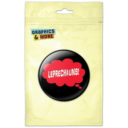 

Dreaming of Leprechauns Red Refrigerator Button Magnet