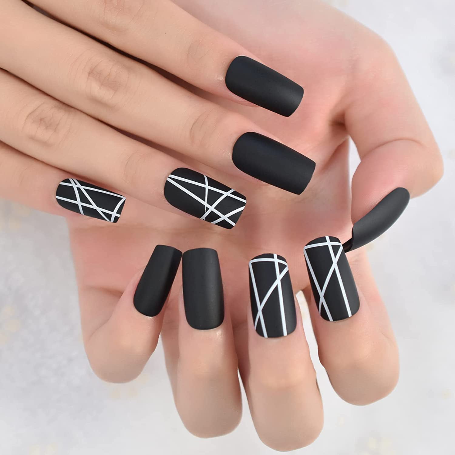 Get the Chic Look with Acrylic Nails Black Matte: Click to See the Best ...