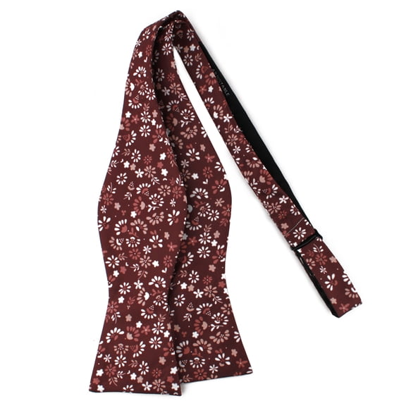 Jacob Alexander Men's Ditsy Floral Pattern Traditional Freestyle Self-Tie Bow Tie - Warm Floral