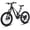Black, variant on AIVA 20 Inch Mountain Bike, Magnesium Alloy Frame Dual Full-Suspension Mountain Bicycles, 7-speed Bike with Disc Brake