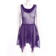 thumbnail image 7 of Zaldita Lyrical Dance Dress for Women Asymmetrical Praise Dance Tunic Overlay Worship Dress Purple XL, 7 of 7