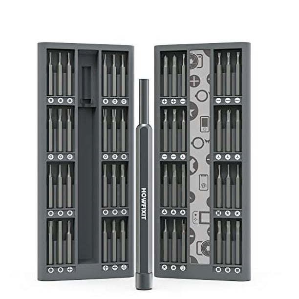 Juego de Destornilladores de 48 Bits HowFixit PRO para Reparar Electrónicos, Smartphone, iPhone, Laptop, MacBook, PC, Consola de Juegos, Cámara, Tableta, Reloj, etc.