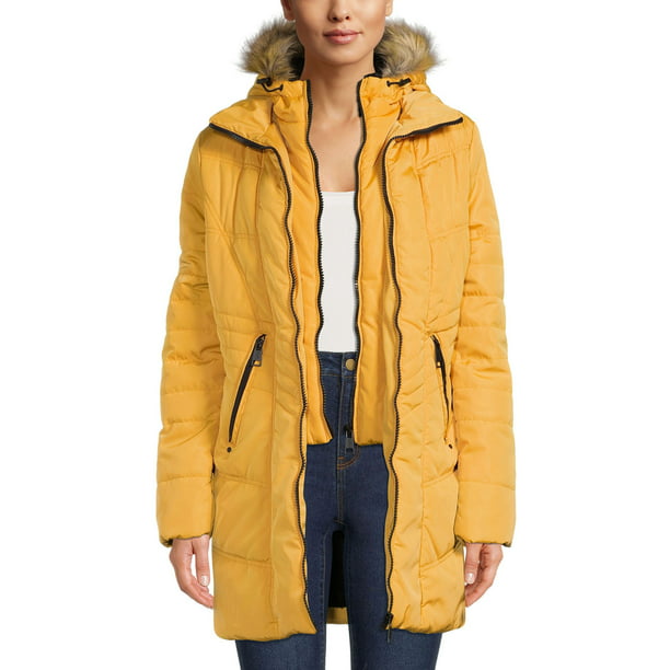 undtagelse Punktlighed træ XOXO Women's Quilted Puffer Coat with Hood - Walmart.com