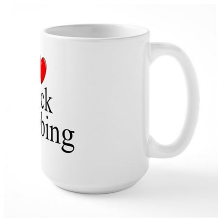 

CafePress - I Love (Heart) Rock Climbing Large Mug - 15 oz Ceramic Large Mug