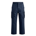 thumbnail image 2 of Premium Solid Tone Multi Side Pocket Cargo Long Pants For Men Elastic Stretch Drawstring Waist Reinforced Stitching Versatile Daily Outdoor Work Trousers, 2 of 5