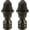 Antique Brass, variant on Urbanest Artichoke Lamp Finial – 1 11/16 Inch Tall, Antique Brass– Decorative Lamp Shade Finial for Table & Floor Lamps- 2 Pieces