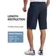 thumbnail image 6 of PULI Men’s Golf Shorts 12" Inseam Lightweight Stretch Quick-Dry Hiking Casual Dress Work Hybrid Shorts with Pockets, 6 of 7