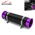 thumbnail image 1 of 3'' 76mm Flexible Car Cold Air Intake Hose Filter Pipe Telescopic Tube Purple, 1 of 5