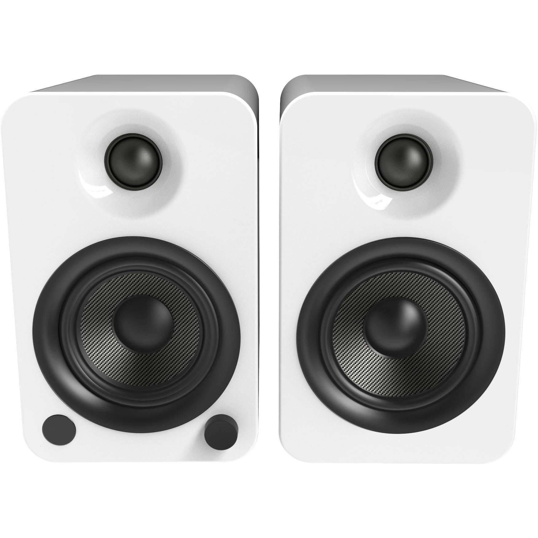 Kanto Living YU4 2-Way Powered Bookshelf Speakers (Pair, Ice)