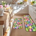thumbnail image 3 of Easter Floor Mat Set, 2-Piece Nonslip Door Mat for Entryway, Rabbit Print Holiday Floor Mats, Absorbent Low-Profile Rug for Bathroom and Kitchen, Seasonal Home Decor^, 3 of 6