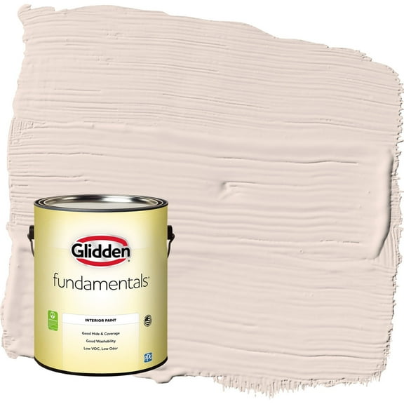 Glidden Fundamentals Sandy Beach / Orange Semi-Gloss Interior Paint, 1 Gallon