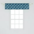 thumbnail image 2 of Ambesonne Abstract Window Valance, Boho Retro Geometric Shapes in Grunge Tones Effects, Curtain Valance for Kitchen Bedroom Decor with Rod Pocket, 54" X 12", Violet Blue Sky Blue, 2 of 3