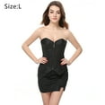 thumbnail image 2 of Corsés debajo del busto para mujer Bustier Stripe Vintage cintura Cincher Bodyshaper chaleco con falda, 2 of 6