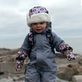 thumbnail image 4 of JAN & JUL Toasty-Dry Windproof Trapper Winter Hat for Infant Girl (S: 3-9m, Winter Flowers), 4 of 6