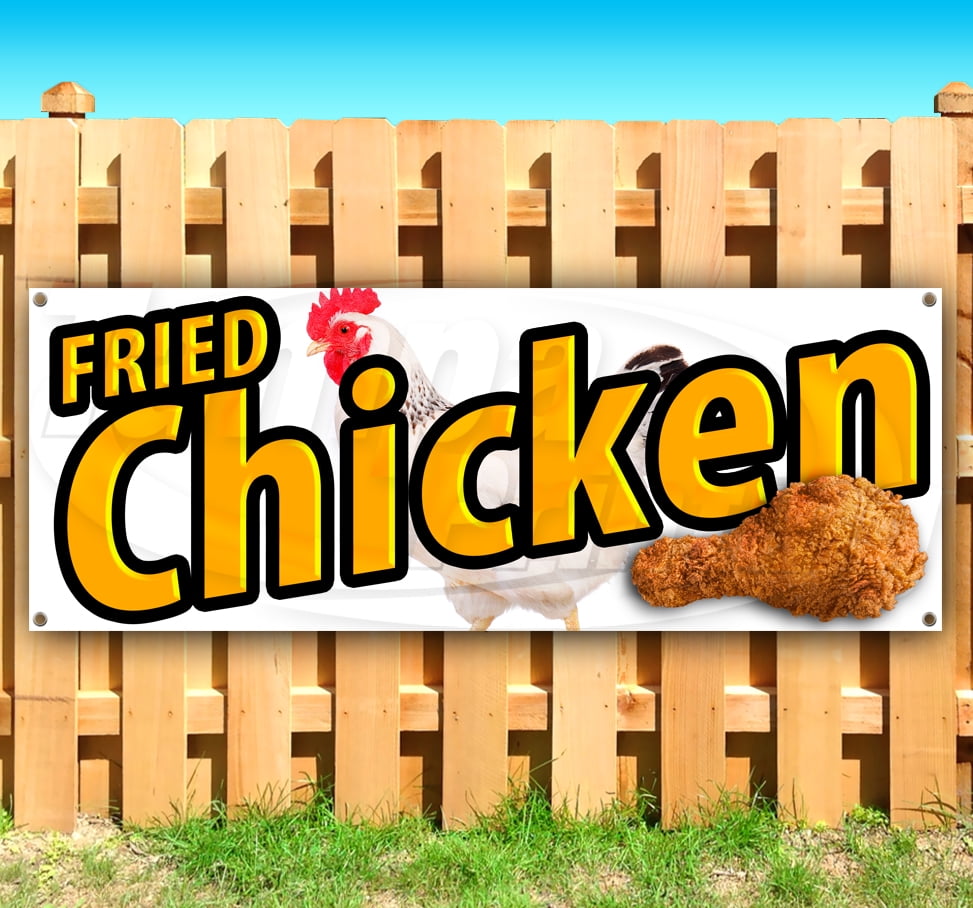 Chicken Tenders Banner Heavy Duty 13 Oz Vinyl with Grommets Chicken Tenders Banner Heavy Duty 13 Oz Vinyl with Grommets