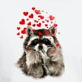 thumbnail image 3 of CafePress - Raccoon Blowing Kisses Cute Animal Love T Shirt - Men's Classic T-Shirts, 3 of 4