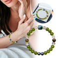 thumbnail image 4 of 8mm Natural Cordierite Gemstone Stretch Bracelet - Round Beaded Unisex Healing Jewelry - 7" Adjustable Rock Stone Beads for Women & Men, 4 of 6